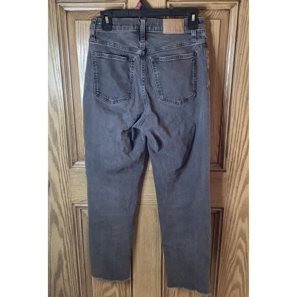 Madewell The Perfect Vintage Jean Denim In Lunar Wash Gray Black Stretch Size 27 - Picture 4 of 6
